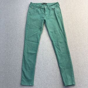 Levis 535 Jeans Womens 9M Green Legging 5 Pocket Low Rise Skater Y2K Skinny